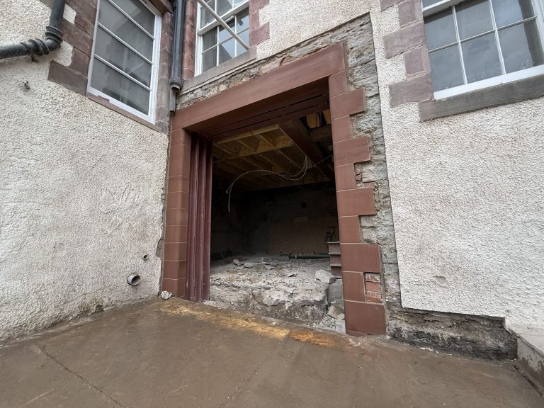 Structural alteration to a stone building by R. French Stonemasonry