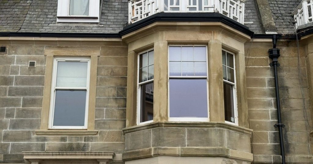 Phase 1 complete: restored first-floor bay windows